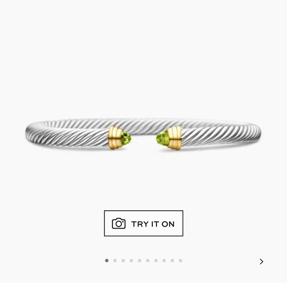 David Yurman Jewelry - David Yurman Classic Cable Bracelet Peridot